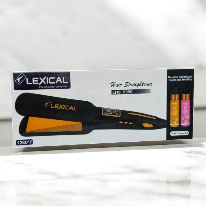 Plaque Cheveux avec Sérum Gratuit Lexical LHS-5390 65 Watts - Noir