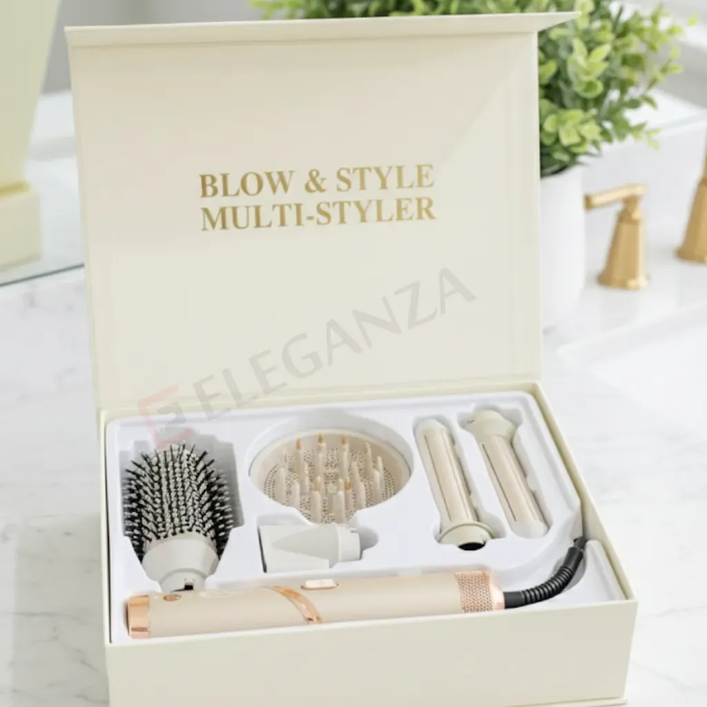 Coffret Brosse soufflante 6en1 Florence HK455 - 1000 Watts