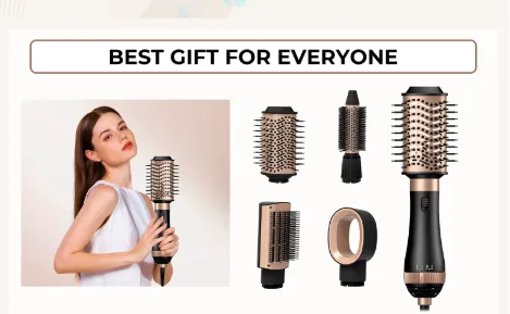 Brosse Soufflante 4en1 Lexical LAS-5204 - Séchage , lissage , Boucles & Volume