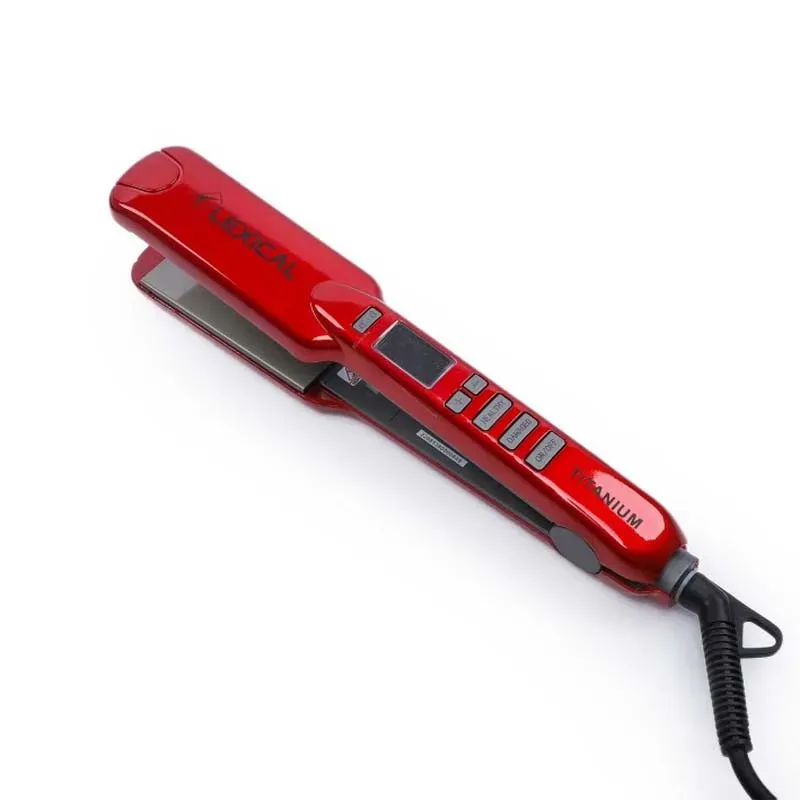 Plaque Cheveux Lexical LHS5380 + 2 Huiles De Soin Capillaire - Rouge