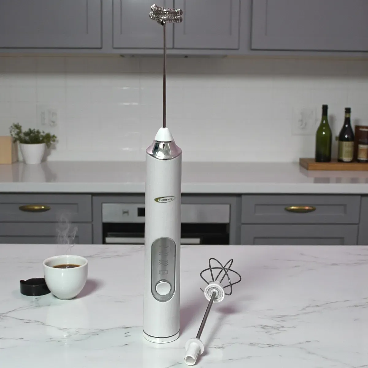 Mixeur à Café 2 en 1 Florence HK440 Blanc - 4W