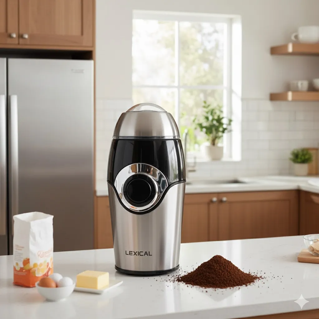 Moulin Café et épices Lexical LCG-0710 - inox 200W