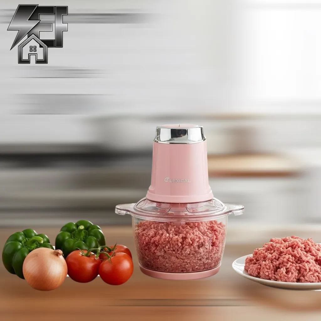 Hachoir à Viande Bol en Plastique Lexical LCH-1909 - 2 Litres - 300Watts