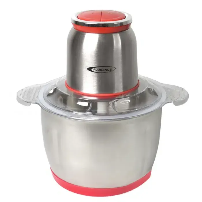 Hachoir à viande Florence - inox - AT-7002 - 3Litres - Rouge